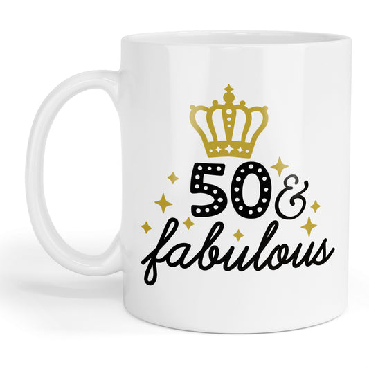 50 and Fabulous mug