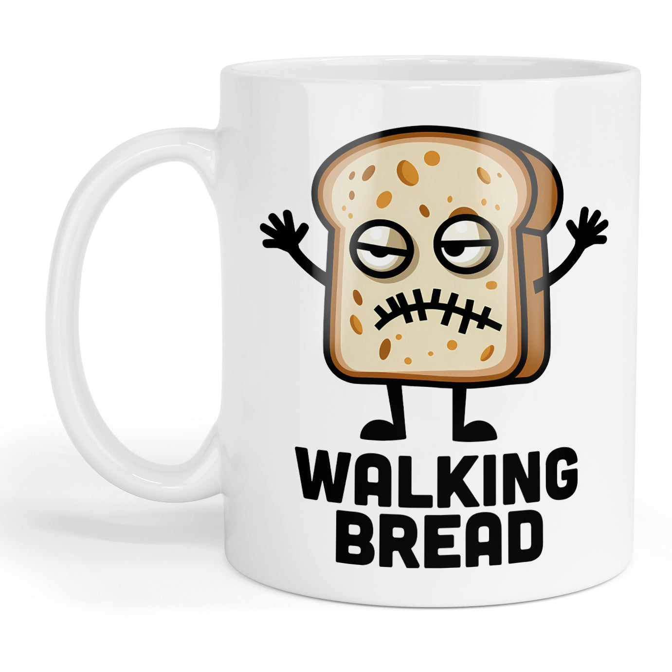Walking Bread mug