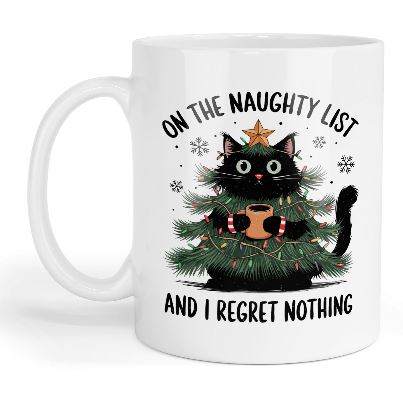On the naughty list and regret nothing mug