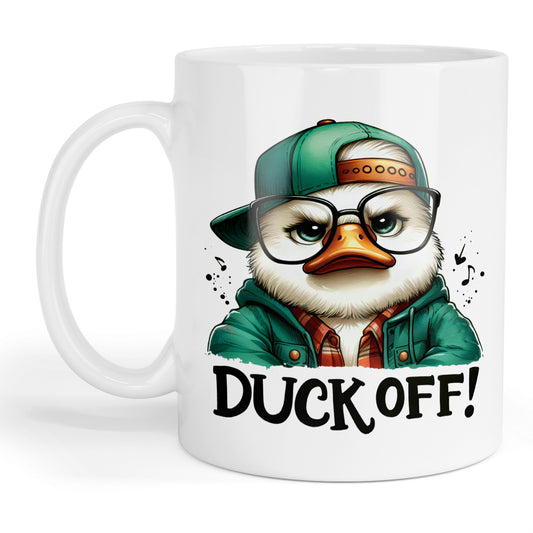 Duck off mug