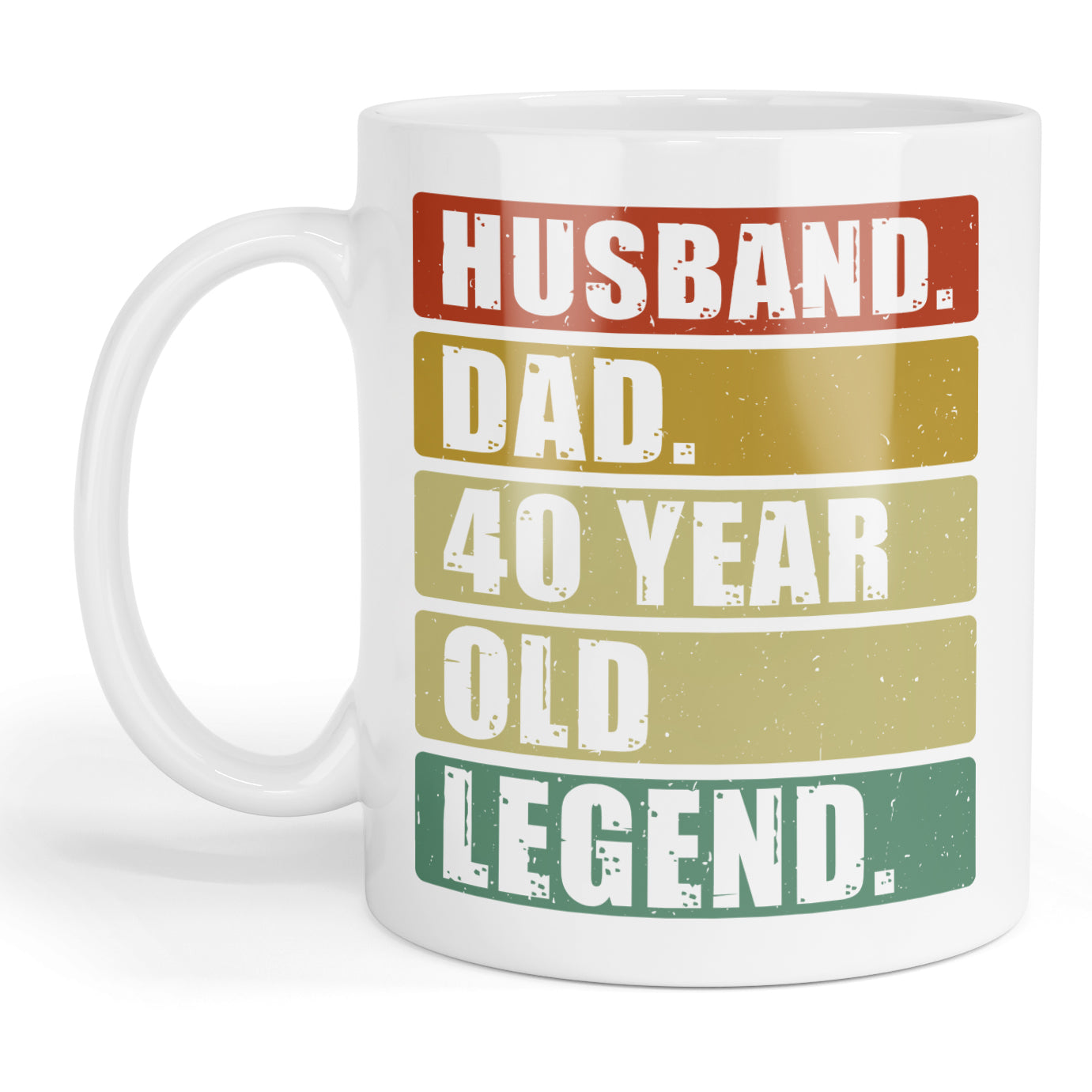 Husband Dad 40 year old Legend mug