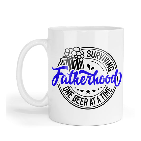 Surviving fatherhood one beer at a time mug