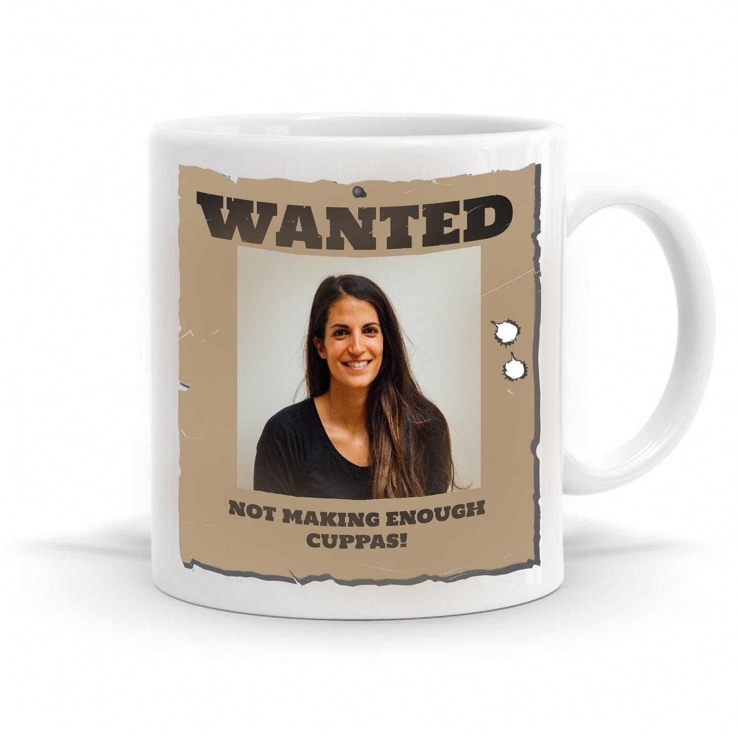 Personalised Wanted Poster mug.