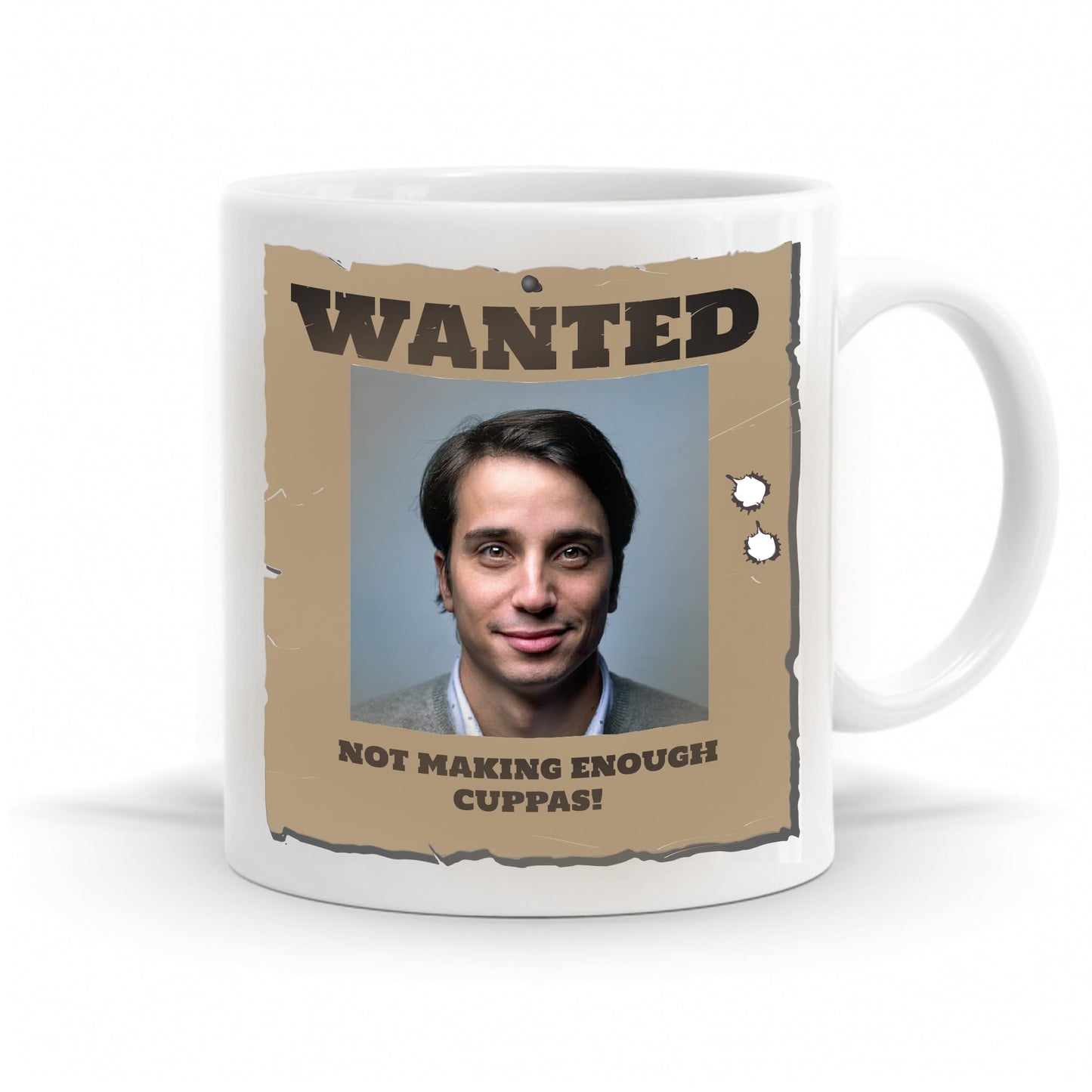 Personalised Wanted Poster mug.
